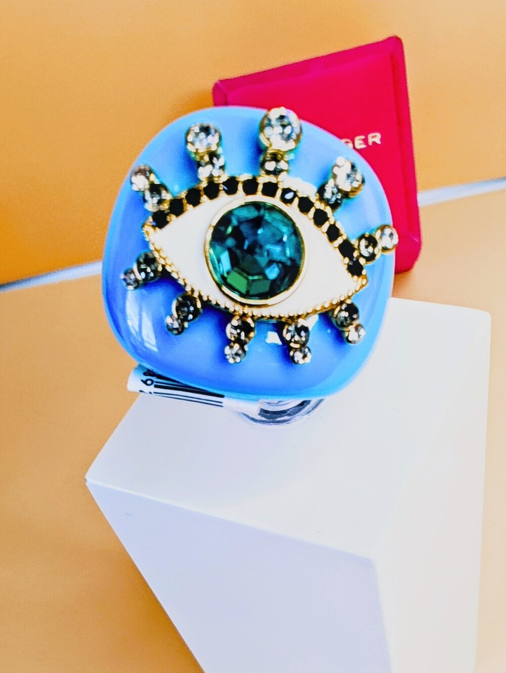 Kurt Geiger Blue Eye Statement Ring by